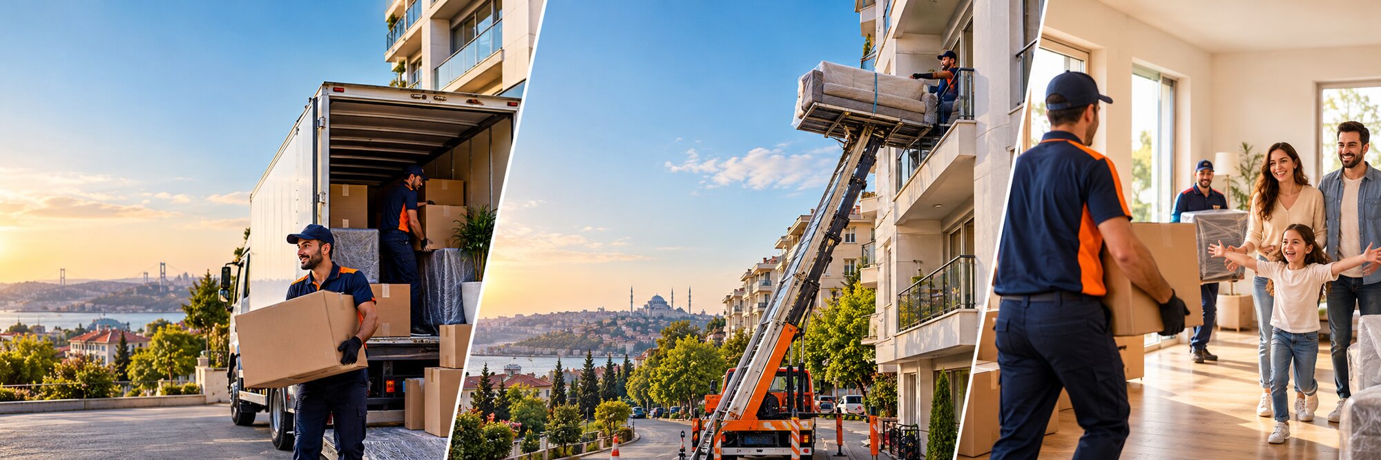 Karaahmetoğlu Nakliyat ekibi evden eve taşıma ve asansörlü taşıma hizmeti